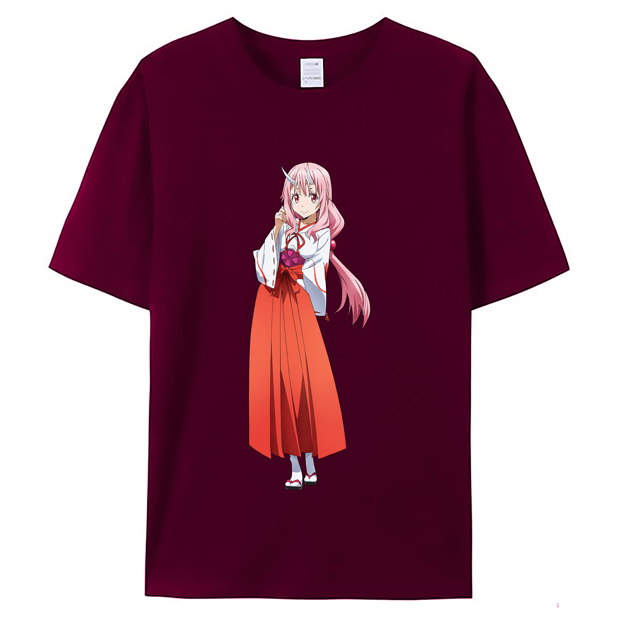 （画像用） 転スラ Regarding Reincarnated to Slime レディースカジュアルプリントTシャツ（綿100％）